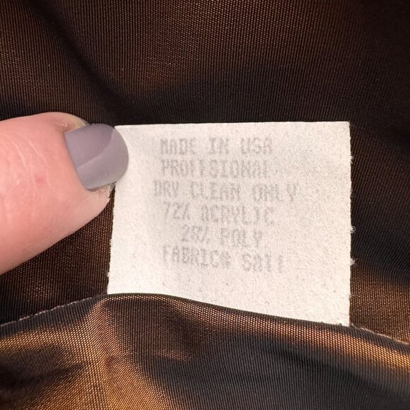 Vtg Earl Rotenberg Asymmetrical Shirt Womens S Silky Metallic‎ Button USA - Picture 6 of 8